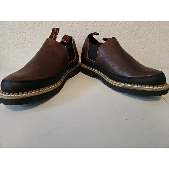 NWT! SUREWAY Slip-On Work Boots Slip-on Casual Tobacco Sz Men’s 10.5, Women 12.5 - Picture 5 of 15